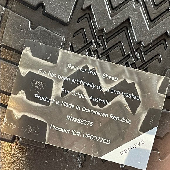 UGG Sienna Rain Boot Black High-Gloss Finish Real Fur From Sheep Size 11 NEW - Picture 12 of 16